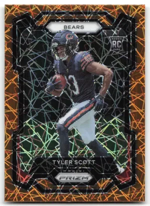 Tyler Scott Rookie 2023 Panini Prizm Lazer Chicago Bears