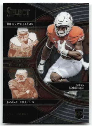 Bijan Robinson Jamaal Charles Ricky Williams 2023 Select Company Texas Longhorns