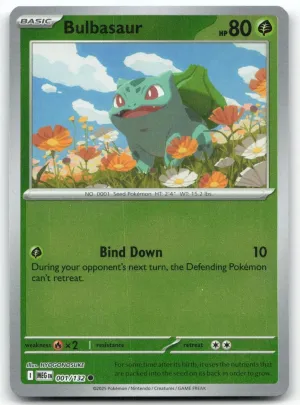 Bulbasaur #001/132 Common, Reverse Holo | ME01: Mega Evolution | 2025