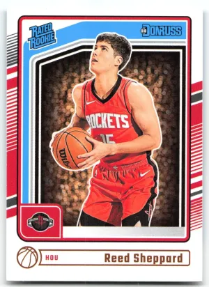 Reed Sheppard RC 2024-25 Donruss Houston Rockets