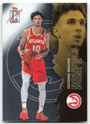 Zaccharie Risacher 2025-26 Topps Signature Class Chrome Atlanta Hawks