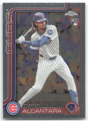 Kevin Alcántara Rookie 2025 Topps Chrome Chicago Cubs
