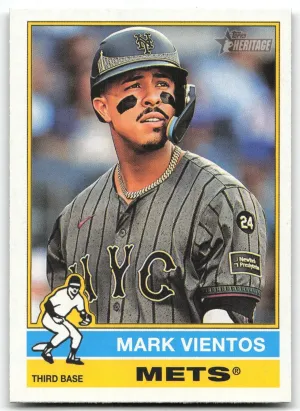 Mark Vientos 2025 Topps Heritage New York Mets