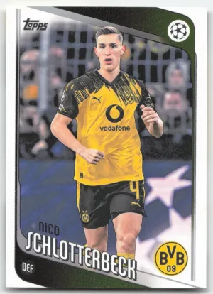Nico Schlotterbeck 2025-26 Topps UEFA Club Competitions Borussia Dortmund