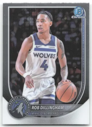 Rob Dillingham 2025-26 Bowman Chrome Minnesota Timberwolves