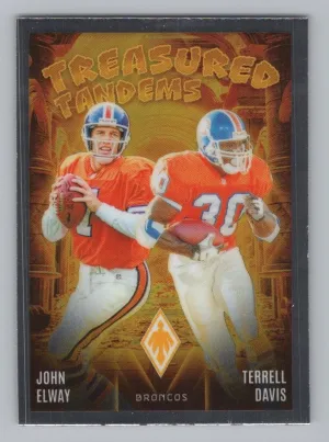 John Elway / Terrell Davis 2024 Panini Phoenix Treasured Tandems Denver Broncos