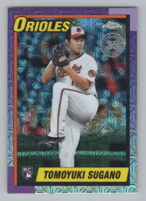 Tomoyuki Sugano Rookie 2025 Topps 1990 Topps Baseball 35th Anniversary Chrome