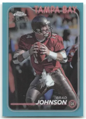 Brad Johnson 2024 Topps Chrome Blue Refractor #/150 Tampa Bay Buccaneers