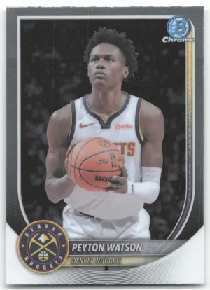 Peyton Watson 2025-26 Bowman Chrome Denver Nuggets