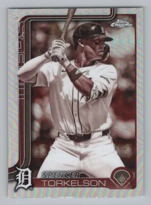 Spencer Torkelson 2025 Topps Chrome Update Sepia Refractors Tigers