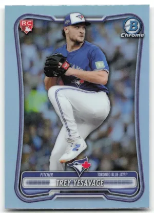 Trey Yesavage Rookie 2026 Bowman Rookie Red RC Logo Toronto Blue Jays