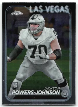 Jackson Powers-Johnson RC 2024 Topps Chrome Raiders