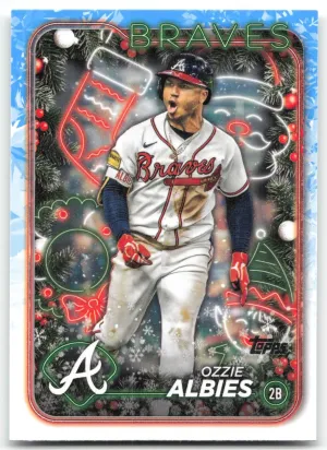 Ozzie Albies 2024 Topps Holiday Atlanta Braves