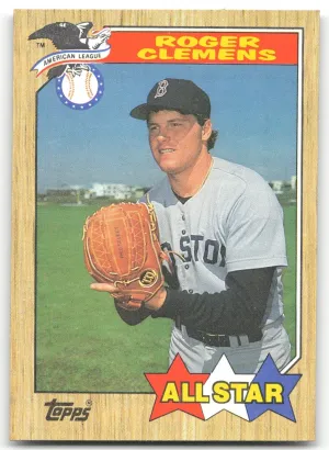 Roger Clemens 1987 Topps Boston Red Sox