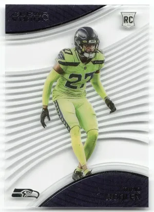 Tariq Woolen RC 2022 Panini Chronicles Clear Vision Rookies Seattle Seahawks