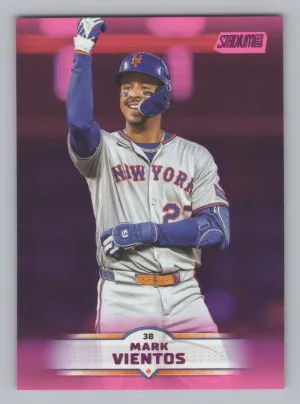 Mark Vientos 2025 Stadium Club Pink Foil New York Mets