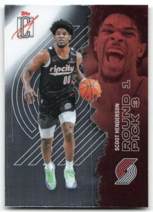 Scoot Henderson 2025-26 Topps Signature Class Chrome Portland Trail Blazers
