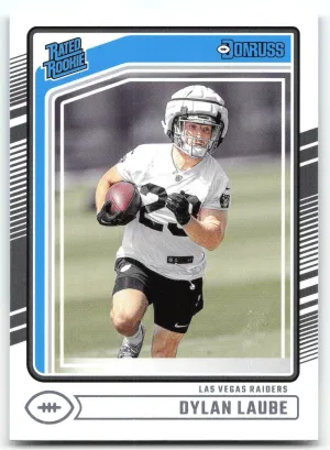 Dylan Laube Rookie 2024 Donruss Las Vegas Raiders