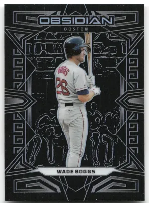 Wade Boggs 2023 Panini Chronicles Obsidian Boston Red Sox