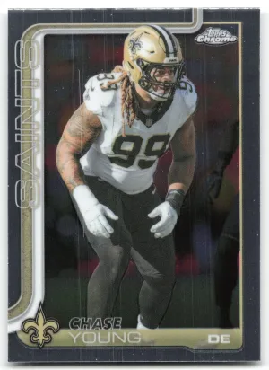Chase Young 2025 Topps Chrome New Orleans Saints