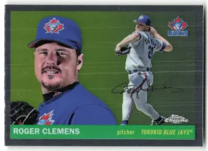 Roger Clemens 2025 Topps Chrome Platinum Toronto Blue Jays