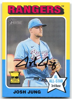 Josh Jung 2024 Topps Heritage Rangers