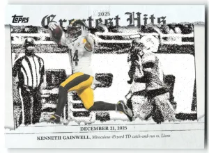 Kenneth Gainwell 2026 Topps Flagship 2025 Greatest Hits Pittsburgh Steelers