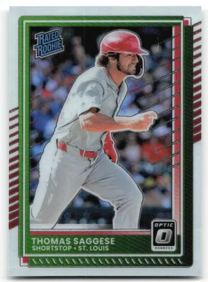 Thomas Saggese Rookie 2025 Donruss Optic St. Louis Cardinals