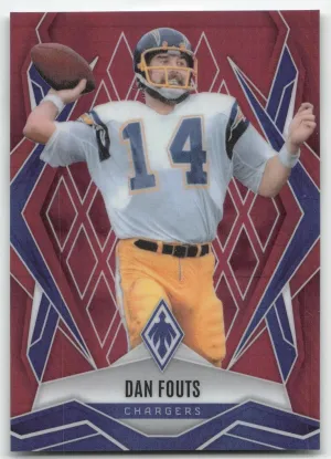 Dan Fouts 2025 Panini Phoenix Red Hyper Prizm #/399 San Diego Chargers