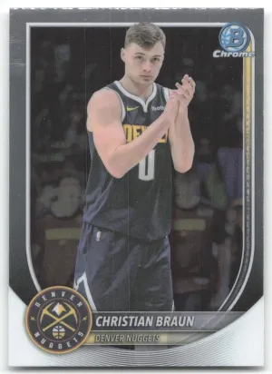 Christian Braun 2025-26 Bowman Chrome Denver Nuggets