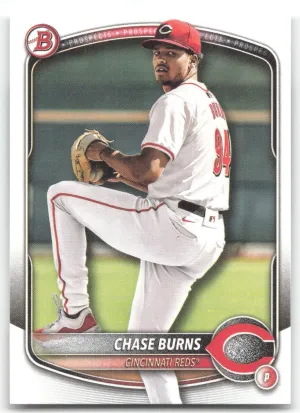 Chase Burns 2025 Bowman Prospects Cincinnati Reds