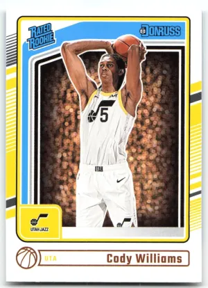 Cody Williams RC 2024-25 Donruss Utah Jazz