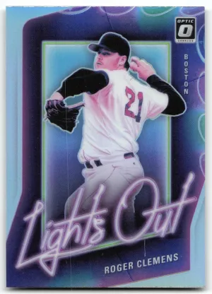 Roger Clemens 2021 Donruss Optic Lights Out Holo Boston Red Sox