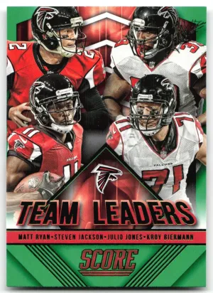 Julio Jones Matt Ryan Steven Jackson 2015 Score Team Leaders Green Falcons