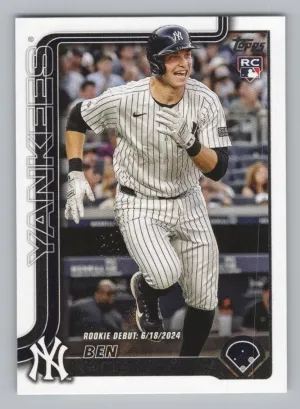 Ben Rice 2025 Topps Update New York Yankees