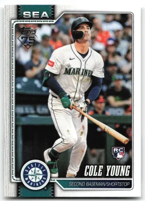 Cole Young Rookie 2026 Topps Seattle Mariners