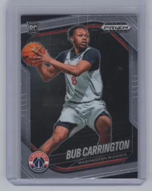 Bub Carrington Rookie 2024-25 Panini Prizm Black Washington Wizards