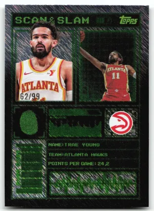 Trae Young 2025-26 Topps Scan and Slam Surge #/99 Atlanta Hawks