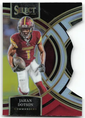 Jahan Dotson 2023 Panini Select Silver Prizms Die Cuts Washington Commanders