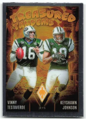 Keyshawn Johnson / Vinny Testaverde 2024 Panini Phoenix Treasured Tandems Jets