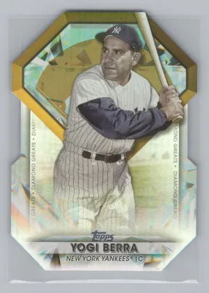 Yogi Berra 2022 Topps Chrome Update Diamond Greats Die Cuts New York Yankees