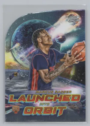 Marcus Sasser Rookie 2023-24 Topps Chrome Cosmic Launched Into Orbit Pistons