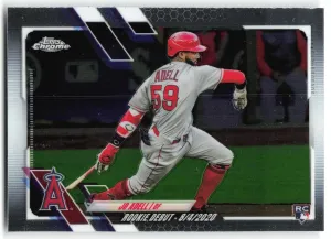 Jo Adell Rookie 2021 Topps Chrome Update Los Angeles Angels