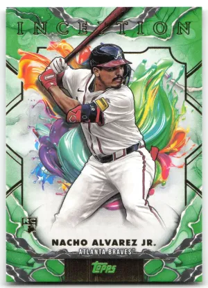 Nacho Alvarez Jr. Rookie 2025 Topps Inception Green Atlanta Braves