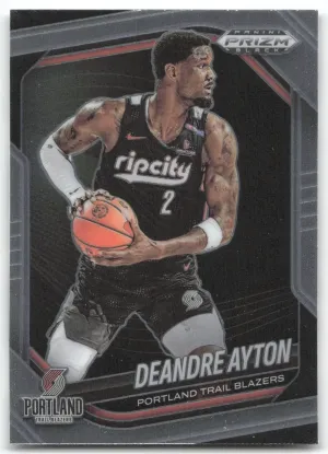 Deandre Ayton 2024-25 Panini Prizm Black Portland Trail Blazers