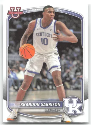 Brandon Garrison 2025-26 Bowman Prospects Kentucky Wildcats
