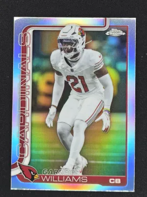 Garrett Williams 2025 Topps Chrome Refractor Arizona Cardinals
