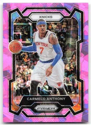 Carmelo Anthony 2023-24 Panini Prizm Prizms Pink Ice Knicks