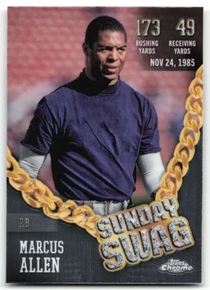 Marcus Allen 2024 Topps Chrome Sunday Swag Los Angeles Raiders