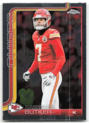 Harrison Butker 2025 Topps Chrome Kansas City Chiefs